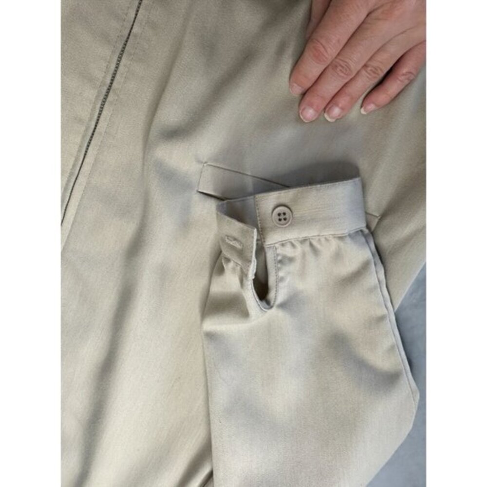 Pyke LTD Womens Tan Jacket Small full zipper‎ polyester pockets lightweight - Picture 3 of 8